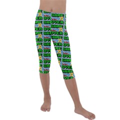 Game Over Karate And Gaming - Pixel Martial Arts Kids  Lightweight Velour Capri Leggings  by DinzDas