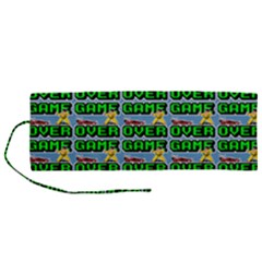 Game Over Karate And Gaming - Pixel Martial Arts Roll Up Canvas Pencil Holder (m) by DinzDas