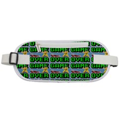 Game Over Karate And Gaming - Pixel Martial Arts Rounded Waist Pouch by DinzDas