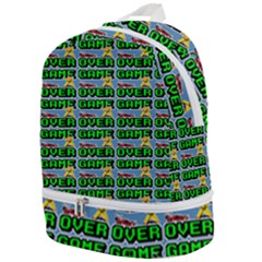 Game Over Karate And Gaming - Pixel Martial Arts Zip Bottom Backpack by DinzDas