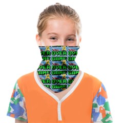 Game Over Karate And Gaming - Pixel Martial Arts Face Covering Bandana (kids) by DinzDas