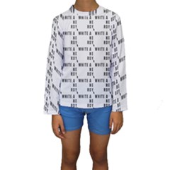 White And Nerdy - Computer Nerds And Geeks Kids  Long Sleeve Swimwear by DinzDas