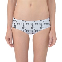 White And Nerdy - Computer Nerds And Geeks Classic Bikini Bottoms by DinzDas