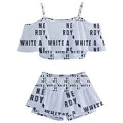 White And Nerdy - Computer Nerds And Geeks Kids  Off Shoulder Skirt Bikini by DinzDas