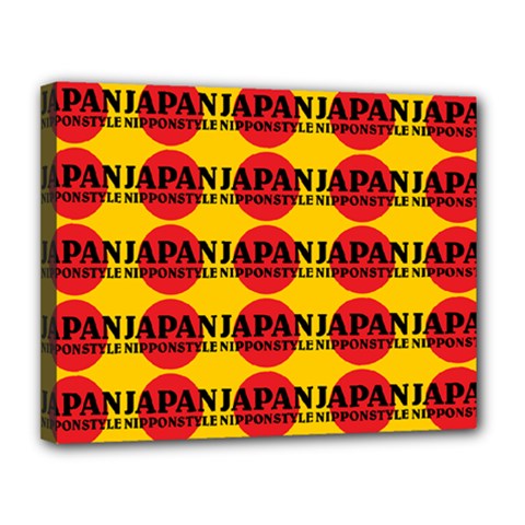 Japan Nippon Style - Japan Sun Canvas 14  X 11  (stretched) by DinzDas