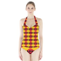 Japan Nippon Style - Japan Sun Halter Swimsuit by DinzDas