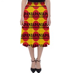 Japan Nippon Style - Japan Sun Classic Midi Skirt by DinzDas