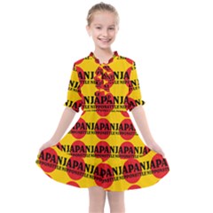 Japan Nippon Style - Japan Sun Kids  All Frills Chiffon Dress by DinzDas