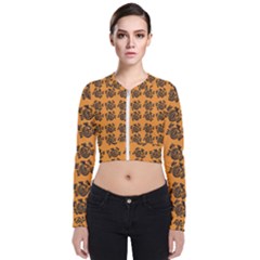 Inka Cultur Animal - Animals And Occult Religion Long Sleeve Zip Up Bomber Jacket by DinzDas