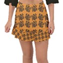 Inka Cultur Animal - Animals And Occult Religion Fishtail Mini Chiffon Skirt View1