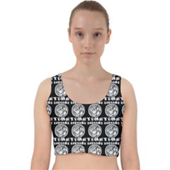 Inka Cultur Animal - Animals And Occult Religion Velvet Racer Back Crop Top by DinzDas