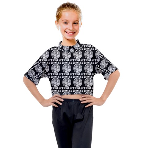 Inka Cultur Animal - Animals And Occult Religion Kids Mock Neck Tee by DinzDas