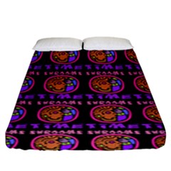 Inka Cultur Animal - Animals And Occult Religion Fitted Sheet (king Size) by DinzDas