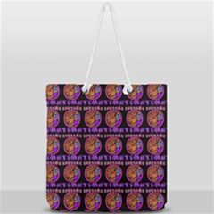 Inka Cultur Animal - Animals And Occult Religion Full Print Rope Handle Tote (large) by DinzDas