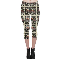 Bmx And Street Style - Urban Cycling Culture Capri Leggings  by DinzDas