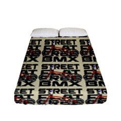 Bmx And Street Style - Urban Cycling Culture Fitted Sheet (full/ Double Size) by DinzDas