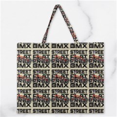 Bmx And Street Style - Urban Cycling Culture Zipper Large Tote Bag by DinzDas