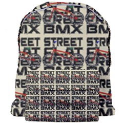 Bmx And Street Style - Urban Cycling Culture Giant Full Print Backpack by DinzDas