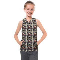 Bmx And Street Style - Urban Cycling Culture Kids  Sleeveless Hoodie by DinzDas