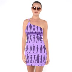 Normal People And Business People - Citizens One Soulder Bodycon Dress by DinzDas