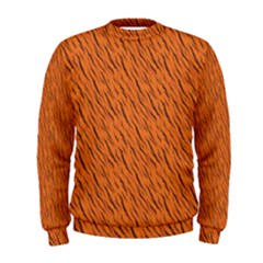 Animal Skin - Lion And Orange Skinnes Animals - Savannah And Africa Men s Sweatshirt by DinzDas