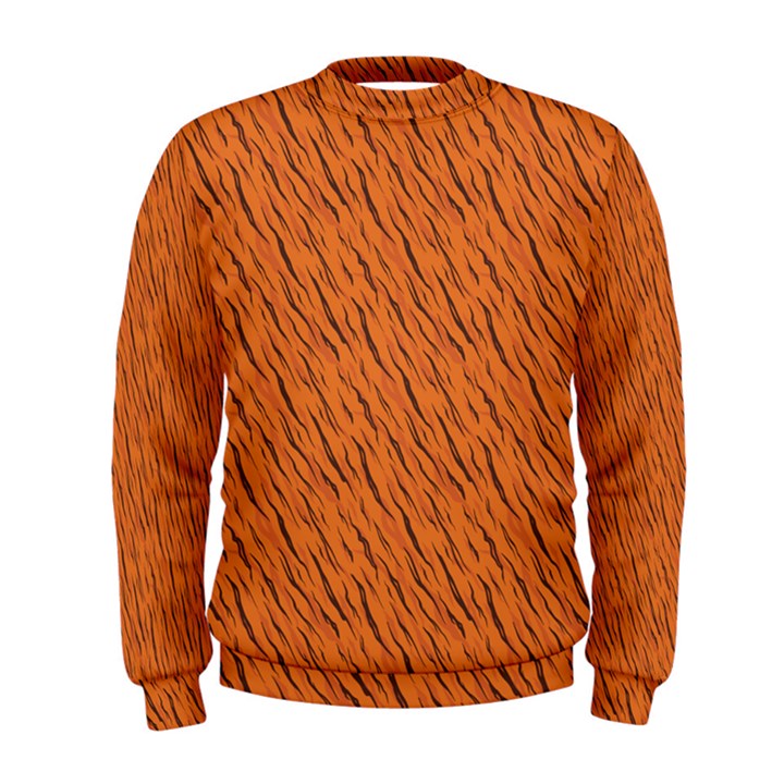 Animal Skin - Lion And Orange Skinnes Animals - Savannah And Africa Men s Sweatshirt