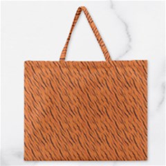 Animal Skin - Lion And Orange Skinnes Animals - Savannah And Africa Zipper Large Tote Bag by DinzDas