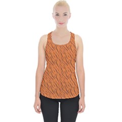 Animal Skin - Lion And Orange Skinnes Animals - Savannah And Africa Piece Up Tank Top by DinzDas