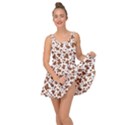 Animal Skin - Brown Cows Are Funny And Brown And White Inside Out Casual Dress View1