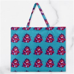 Little Devil Baby - Cute And Evil Baby Demon Zipper Large Tote Bag by DinzDas