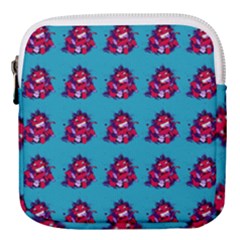 Little Devil Baby - Cute And Evil Baby Demon Mini Square Pouch by DinzDas