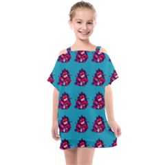 Little Devil Baby - Cute And Evil Baby Demon Kids  One Piece Chiffon Dress by DinzDas