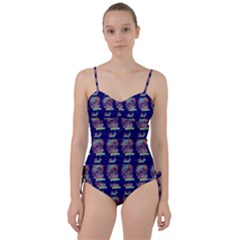 Jaw Dropping Horror Hippie Skull Sweetheart Tankini Set by DinzDas