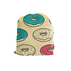 Donuts Drawstring Pouch (large) by Sobalvarro