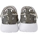 grey base, b&w chpa pattern design Men s Velcro Strap Shoes View4