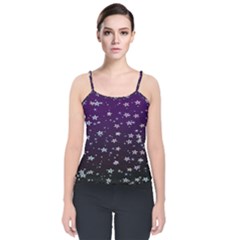 Stars Velvet Spaghetti Strap Top by Sparkle