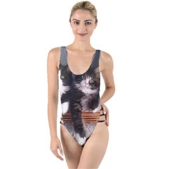 Cats Brothers High Leg Strappy Swimsuit by Sparkle