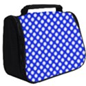 Dark blue and white polka dots pattern, retro pin-up style theme, classic dotted theme Full Print Travel Pouch (Big) View2