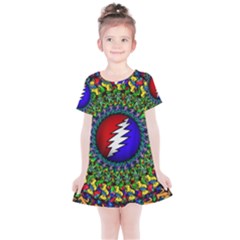 Grateful Dead Kids  Simple Cotton Dress by Sapixe