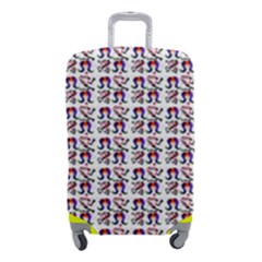 60s Ombre Hair Girl White Luggage Cover (small) by snowwhitegirl