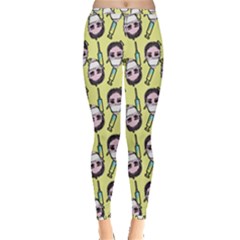 Doctor Pattern Inside Out Leggings by snowwhitegirl