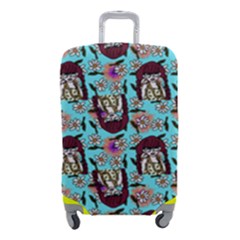 Braids Doll Daisies Blue Luggage Cover (small) by snowwhitegirl