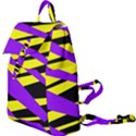 Abstract triangles, three color dotted pattern, purple, yellow, black in saturated colors Buckle Everyday Backpack View1