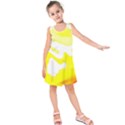 Golden Yellow Rose Kids  Sleeveless Dress View1