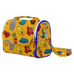 Graffiti Characters Seamless Ornament Satchel Shoulder Bag by Amaryn4rt