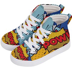 Pow Word Pop Art Style Expression Vector Kids  Hi-top Skate Sneakers by Amaryn4rt