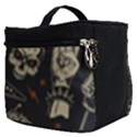 Grunge Seamless Pattern With Skulls Make Up Travel Bag (Small) View2