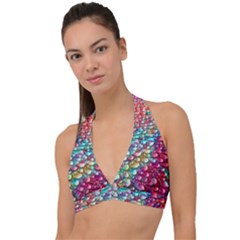 Rainbow Support Group  Halter Plunge Bikini Top by ScottFreeArt