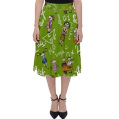 Seamless Pattern With Kids Classic Midi Skirt by Amaryn4rt