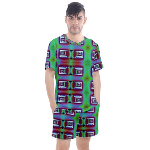 Corridor Nightmare Men s Mesh Tee And Shorts Set by ScottFreeArt